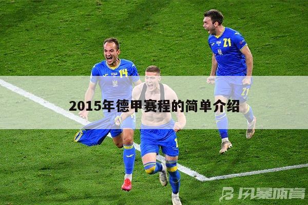 2015年德甲赛程的简单介绍